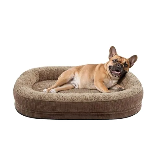 Pawk Cama Perro Medianos Sofá Perro Ortopedica Lavable, 71x58x15cm