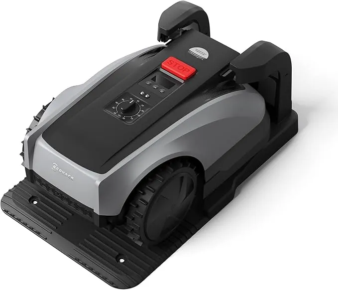 ECOVACS Robot Cortacésped Goat O600 Care Kit sin Cable Delimitador, 600 m², Navegación Visual+RTK, Detección de Obstáculos con IA, Control vía App, Pasa por Lugares Estrechos de 0,7 m