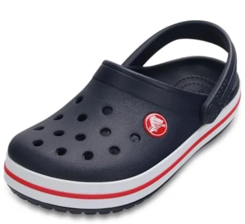 Crocs Crocband Clog K, Zuecos Unisex niños, Navy Red, 36/37 EU