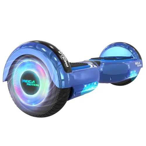 MEGA MOTION Hoverboards para Niños, Hoverboards 6,5 pulgadas con altavoz Bluetooth, con Luces LED, Regalo para Niños y Adolescentes