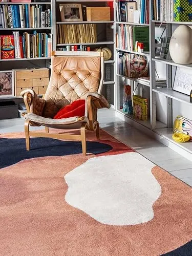 RugVista Big Sur Alfombra, 160 x 230 cm, Terracotta/Navy
