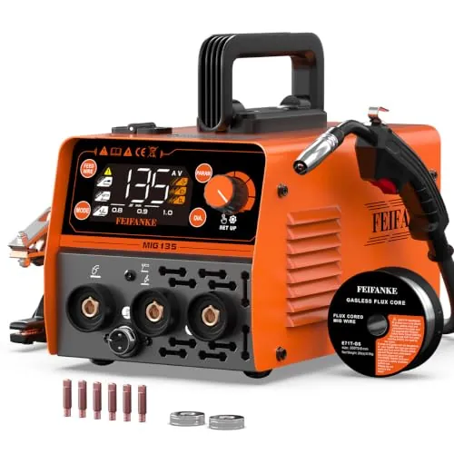 FEIFANKE 135A Soldador de Hilo Sin Gas - MAG MIG Sin Gas Soldardor Kit Completo