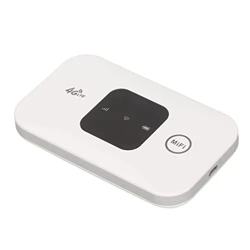 Punto de Acceso Móvil a Internet Portátil, WiFi Portátil Inalámbrico con Tarjeta SIM, Cobertura Fuerte de 150 Mbps 4G Conecte hasta 10 Dispositivos, para Viajes en Autobús