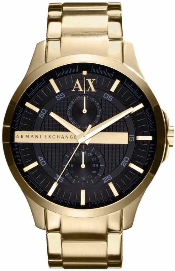 Armani Exchange Relojes de Hombre, Movimiento de Cuarzo multifunción y Caja de 44 mm con Correa de Acero Inoxidable