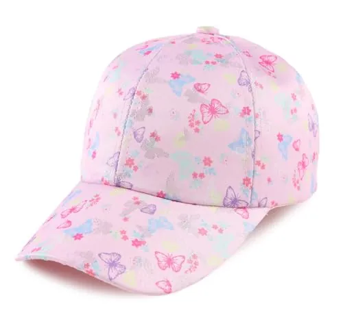 MniJiza Floral Gorro de Béisbol Bebé Gorra Niña y Niño Gato Mariposas Niña (4-8años, Mariposa Multicolor)