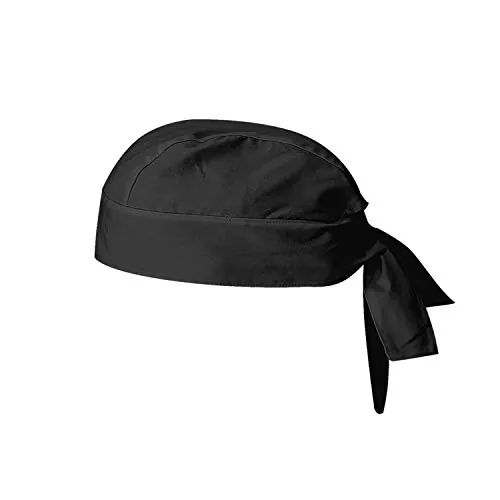 MISEMIYA 926, Gorro Chef Bandana Unisex Adulto, Negro (Black), Talla Única