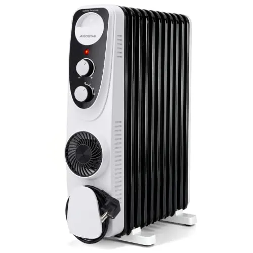 Aigostar Radiador Eléctrico de Aceite 2300W con Calefactor turbo 400W
