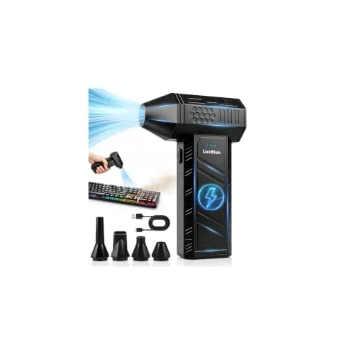 Potente Soplador de Aire Comprimido Limpieza PC, 130000RPM, 3 Velocidades
