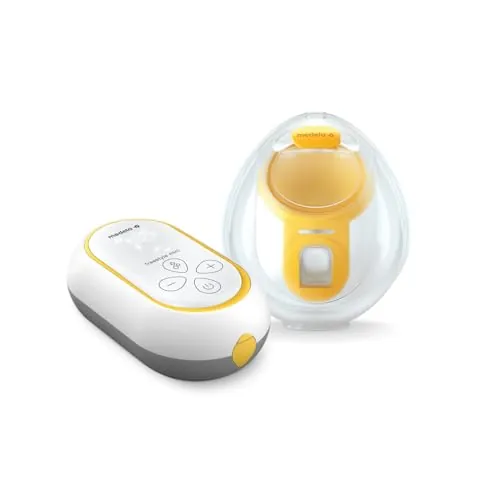 Medela Freestyle Mini Hands-Free extractor de leche eléctrico simple con copas de recogida Hands-Free y batería recargable de Medela.