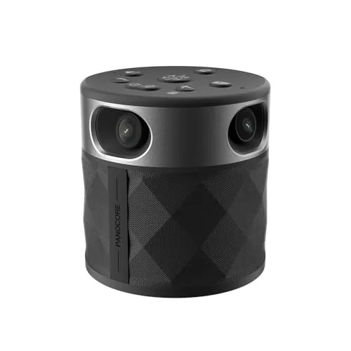 PANOCORE Cámara de reunión todo en uno de 360° - Cámara de conferencias de 360° para PC, Mac, altavoces y micrófonos, enfoque automático del altavoz, salida 1080p, aislamiento de voz AI
