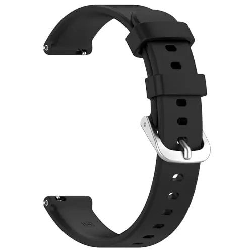 [YIGZYCN] Correa de reloj de repuesto de silicona flexible de 14 mm, correa de reloj de liberación rápida, resistente al sudor, 2 pulseras cómodas