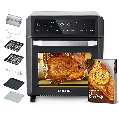 Cosori Freidora de Aire Horno 12L con Doble Resistencia y Ventana