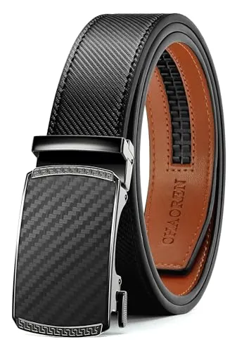 CHAOREN Cinturones Hombre, Cinturón Hombre Cuero Agujeros Ancho 35mm, Encaja en Cualquier Lugar