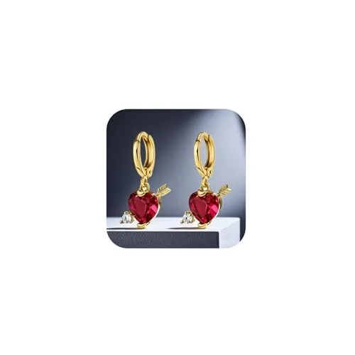 Couawaticy Pendientes de oro y plata para mujer, hipoalergénicos, ligeros, de moda, diseño clásico, exquisitos diamantes brillantes, simples y elegantes, con circonita cúbica, joyería de fiesta, talla
