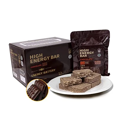Galleta energética sabor a chocolate, Ración de emergencia, 12 x 120g