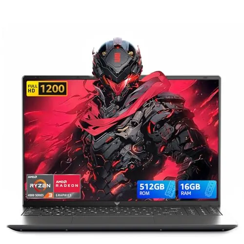 ACEMAGIC 16" Ordenador Portátil Procesador Ryzen 4300U hasta 3,7 GHz (Superar N95/N150/3500U/3200U) Portatil 16GB RAM 512GB SSD Expansión 2TB, Laptop 1920x1200 FHD, HDMI, Typo C, Gris