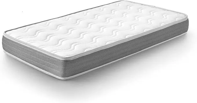 KUO Baby - Colchón de Cuna Baloo Plus | Colchón en Dos etapas | Máxima traspirabilidad y adaptabilidad | 120 x 60 cm | Viscoelástica Innogel Perfilada | Certificado Oeko-Tex Standard 100