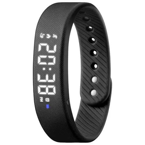 Timever Reloj Digital para Niños con Podómetro, 3 Alarmas, Cronómetro, Luz,Reloj de Pulsera Deportivo para Niños y Niñas con Fecha sin Aplicación y Teléfono con Correa de Silicona