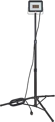 Brennenstuhl foco LED con trípode JARO 7060 T (50W, 5800lm, 6500K, IP65, luz LED de trabajo con trípode y cable de 5m)