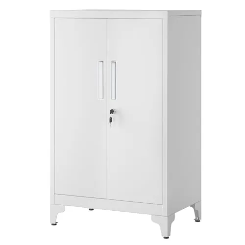 SONGMICS Archivador de Oficina, de 2 Puertas, con Cerradura, de Acero