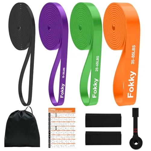 Fokky Gomas Elasticas Musculacion 4 Niveles Anclaje Protectores Trasporto