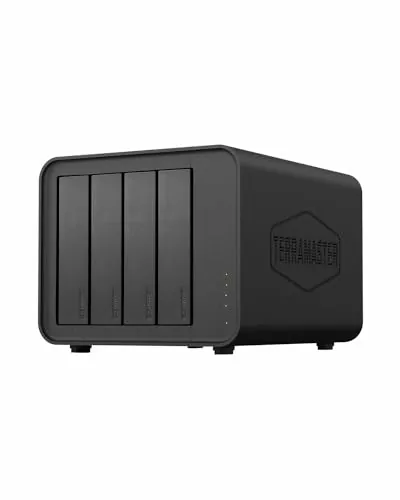 TERRAMASTER D4-320 - Caja para disco duro externo (4 bahías USB 3.2 Gen2, 10 Gbps, tipo C, almacenamiento USB intercambiable en caliente, Plug and Play (sin disco))