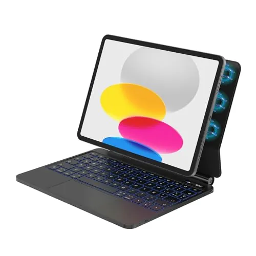 Bettdow Teclado para iPad A16 11 Generación 11" 2025/10 Generación 10,9"
