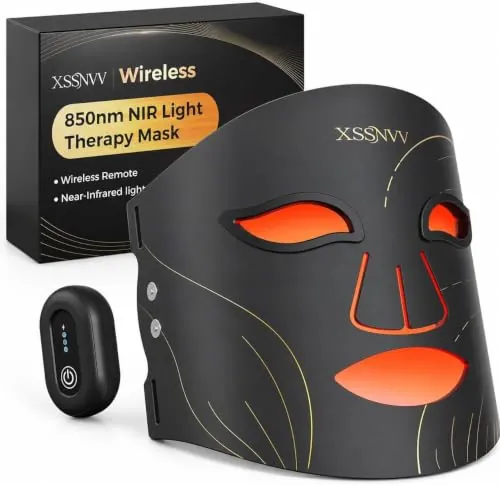 XSSNVV Máscara LED Facial con 4 Modos para Cuidado Facial en Casa, NVV10