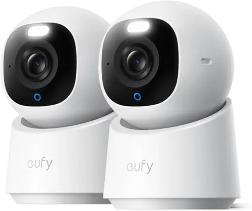 eufy by Anker E30 Camara vigilancia WiFi Interior, 2-Pack, 4K UHD