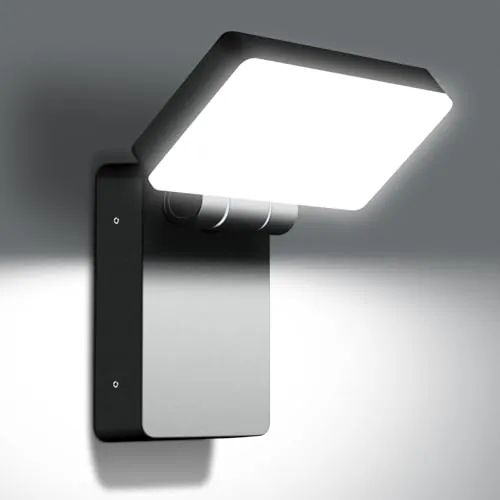 ledmo 60W Aplique Pared Exterior LED 6000K IP65 180° Plegable 360° Rotación