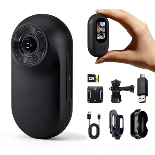 Frelisty Action CAM con Clip Magnético(Negro)