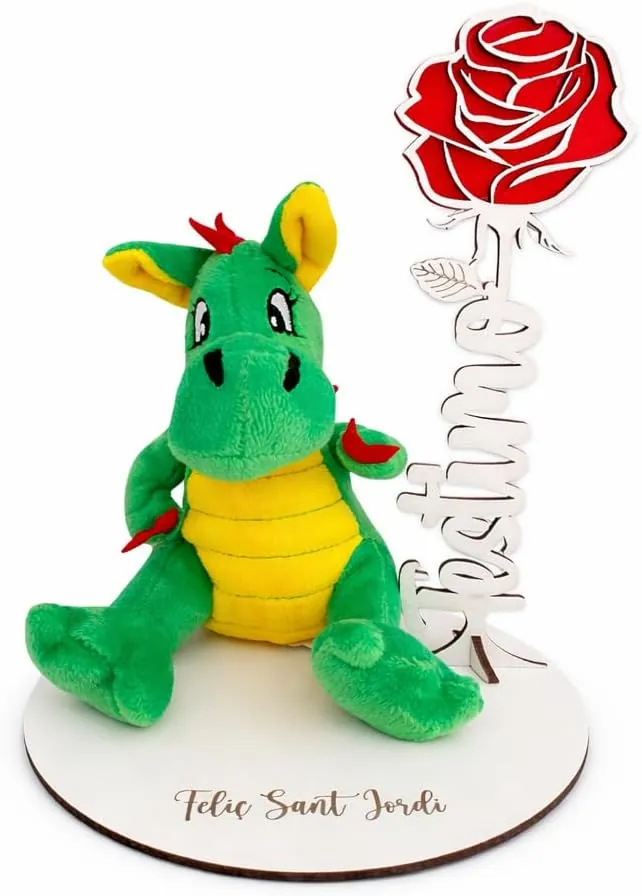 Rosa Madera Personalizable, San Valentín, Sant Jordi, La Bella y la Bestia. Regalo Original Sant Jordi, San Valentin. Dia de la Madre, Regalo Madre. Rosa eterna T'ESTIMO o TE Quiero