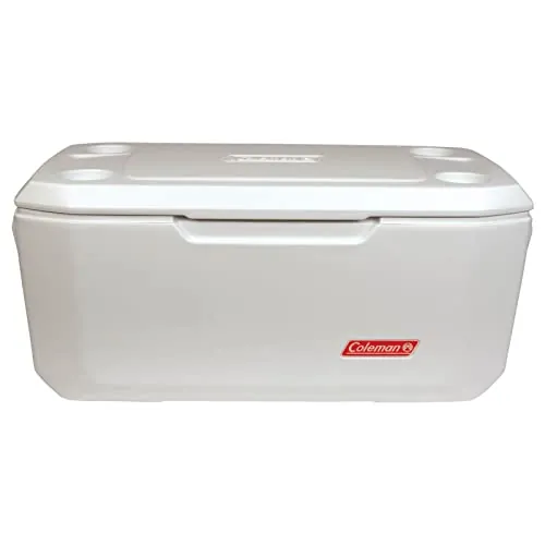 Coleman Passive 70Qt Xtreme Marine Cooler, Blanco, XL, Caja Térmica Grande para Festival, Camping o Pesca