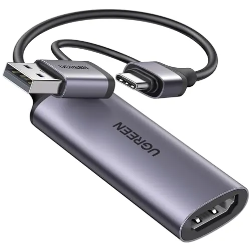 UGREEN Tarjeta de Adquisición Vídeo USB C 4K 30Hz Entrada USB C A 3.1 2K
