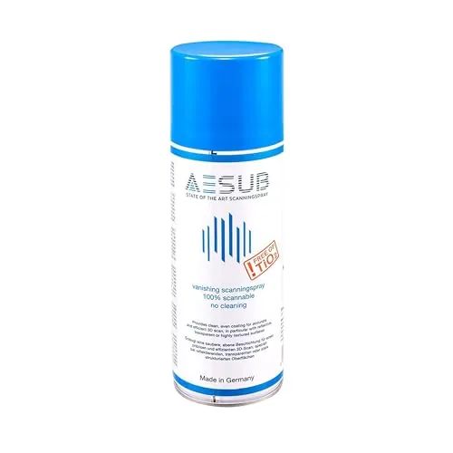 Revopoint Spray para Escáner 3D, para Superficies Reflectantes, Sublimación, 400ml, Azul