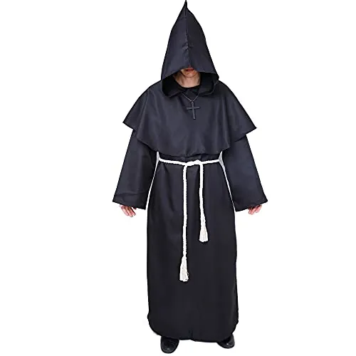 Myir JUN Disfraz Halloween Hombre, Disfraz Carnaval con Capucha