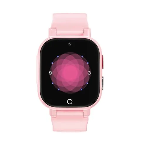 PTHTECHUS 4G Reloj Inteligente Niño con Videollamada, GPS, SOS, Chat de Voz, IP68 Impermeable, Modo Escuela, Podómetro, Despertador, Reloj Infantil Regalo para Niños Niñas de 4 a 12 Años (Rosa-8A)
