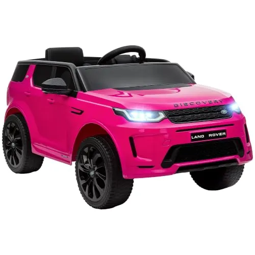 AIYAPLAY Coche Eléctrico Niños Land Rover Discovery Sport 12V Rosa
