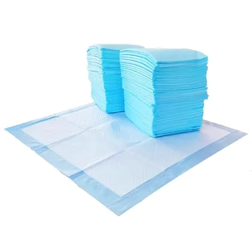 Amazon Basics Tapete de entrenamiento para perros, a prueba de fugas, 5 capas, con perfume, 55,88 x 55,88 cm, paquete de 150 unidades, Blanco