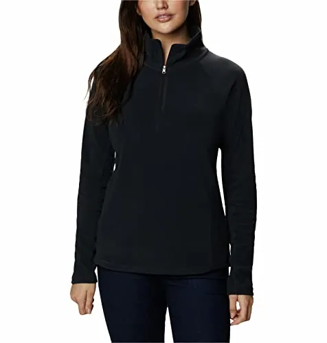 Columbia Mujer Forro polar con media cremallera, Black, XL