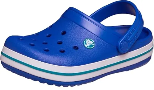 Crocs Crocband - Zuecos de Color Azul y Verde Azulado, Talla 5, Blue Bolt Turbo Teal, 37/38 EU