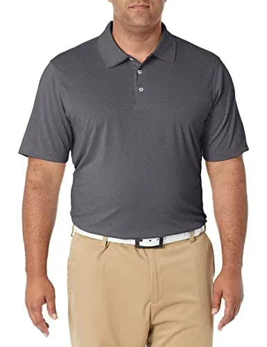 Amazon Essentials Polo de Golf, Secado Rápido, Manga Corta Hombre, Gris Oscuro Mezcla, XL