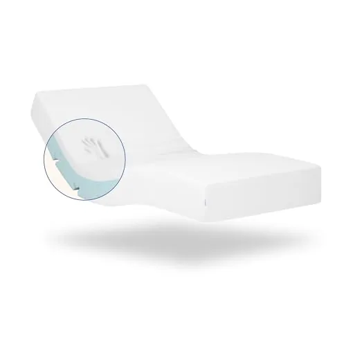 Geriafy Colchón viscoelástico Tencel para cama articulada 90x190 cm