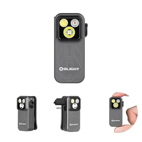 OLIGHT Oclip Pro S linterna de Clip, 5 Modos de Luz, 600 LM, 80M