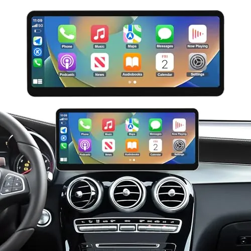 Road Top 12,3" Radio Coche CarPlay para Mercedes Benz C GLC V W205