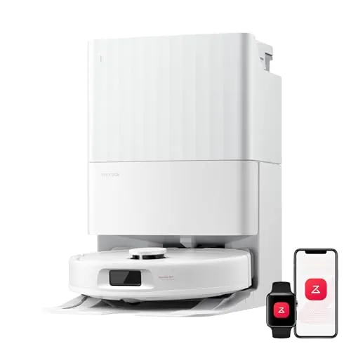 roborock Qrevo S Pro Robot Aspirador (Versión Mejorada del QV 35A) Succión de 18500 Pa, Base Todo en Uno, 2,7L Bolsa para Polvo, Sistema antienredos, Evitación de Obstáculos, Blanco