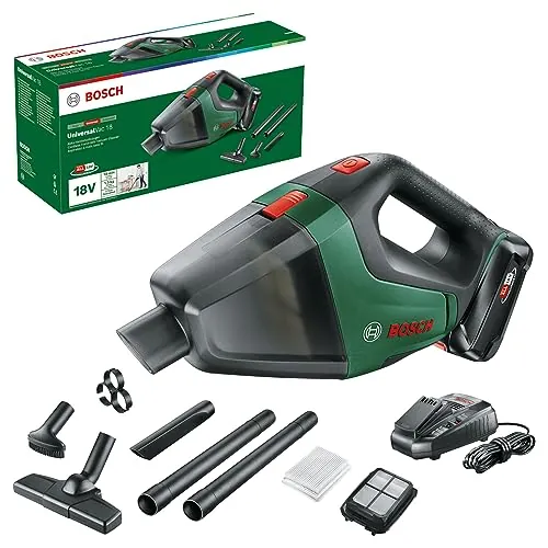 Bosch Aspirador a batería UniversalVac 18 (batería de 2,5 Ah, Sistema de 18 voltios, en Caja)
