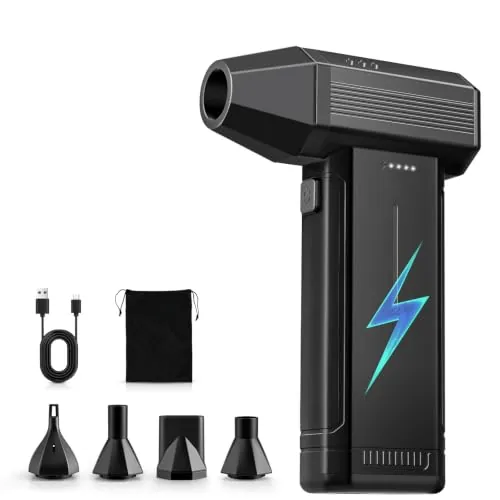 GARAID Soplador de Aire Potente con Luz LED, 3 Velocidades, 150000 RPM