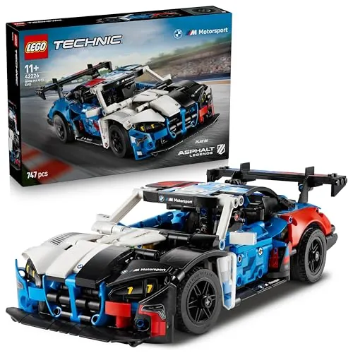 LEGO Technic Coche de Carreras BMW M4 GT3 EVO 42226 | Juguetes para niños de 11+ años, maqueta de vehículo con motor V6, dirección y puertas que se abren, regalo gamer, 747 piezas