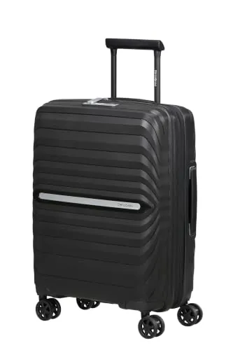 Samsonite Neo Flux - Spinner S, Equipaje de Mano expandible, 55 cm, 39/45 L, Negro (Black)